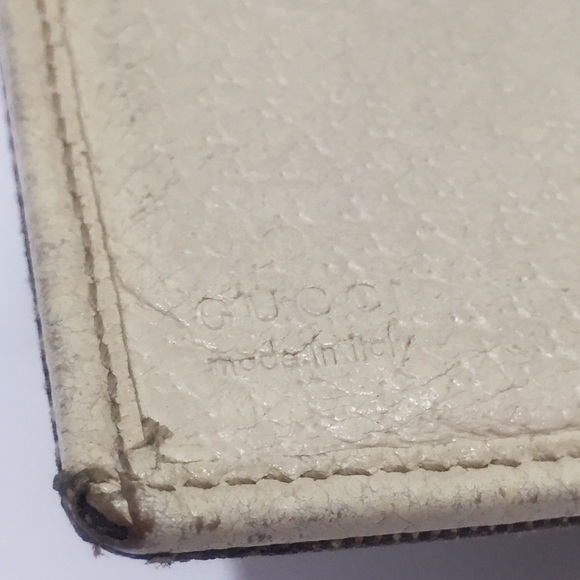 Gucci Eclipse brown monogram canvas off white leather compact wallet - Picture 9 of 12